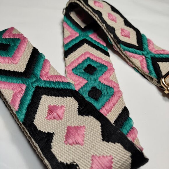 Adjustable Replacement Bag Strap Embroidered Crossbody Replacement Detachable - Picture 4 of 5